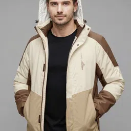 Mast & Harbour Men Hooded Colourblocked Tailored Jacket-picture-39