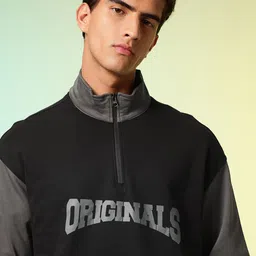 HRX by Hrithik Roshan Pure Cotton Typography Printed Relaxed Fit Lifestyle Sweatshirt image 5