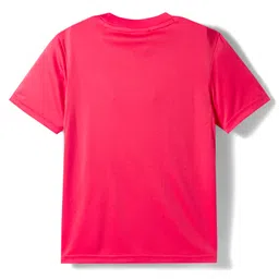 Adidas Kids Knit Half Sleeves T-Shirt & Lounge Pant Set With Logo Print - Red image 4