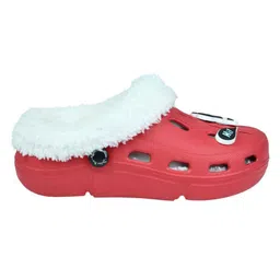 Yellow Bee Disney Featuring Mickey Mouse Applique Detailed Perforated Plush Line Detailed Clogs - Red image 5