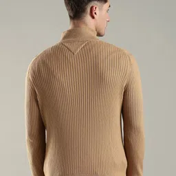 Tommy Hilfiger Textured Mock Collar Cotton Pullover Sweater image 3