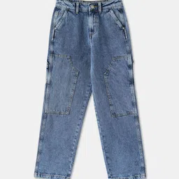 R&B Boys Regular Fit Mid-Rise Light Fade Jeans-picture-33