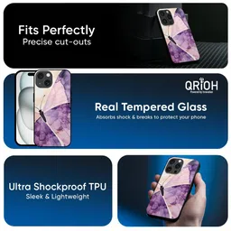 QRIOH Floral Printed iPhone 16 Plus Back Case Mobile Accessories-picture-39