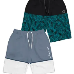 HELLCAT Kids Multicolor Printed Shorts (Pack Of 2) image 1