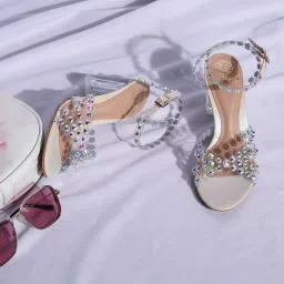 Moda-X Women's Yellow Ankle Strap Sandals image 1