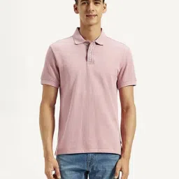 Levi's Pink Cotton Slim Fit Polo T-Shirt-picture-21