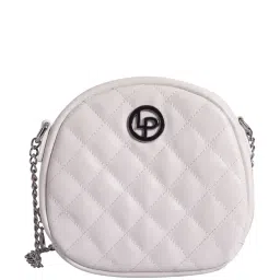 Lino Perros White Textured Medium Sling Handbag image 1
