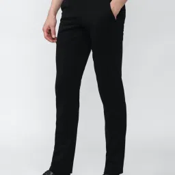 Van Heusen Black Slim Fit Trousers image 3