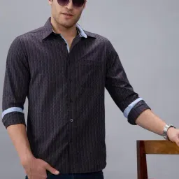 Kenneth Cole Grey Checked Slim Fit Shirt image 3