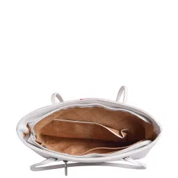 Lino Perros White Printed Medium Tote Handbag image 4