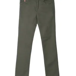 U.S. Polo Assn. Kids Green Solid Trousers-picture-29
