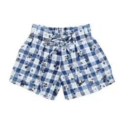 Gini & Jony Kids Blue Checks Shorts-picture-21
