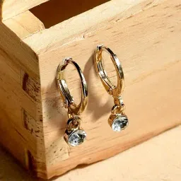 Accessorize London Droplet Golden Alloy Drop Earrings-picture-46