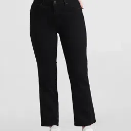 Only Black Blended Flared Fit Mid Rise Jeans-picture-20