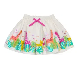 H by Hamleys Infants Girls White Printed A Line Skirt-picture-27