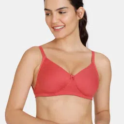 Zivame Rust Cotton Full Coverage Bra-picture-15