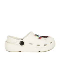 Bubblegummers by Bata Kids White Back Strap Clogs image 1