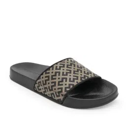 Red Tape Women's Sunnies Black & Brown Slides image 3