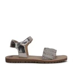 Bubblegummers by Bata Kids Grey & Brown Ankle Strap Sandals image 1