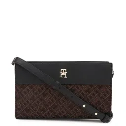 TOMMY HILFIGER Black Logo Sling Handbag-image-46