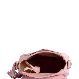 Lino Perros Pink Tassel Flap Sling Bag image 4