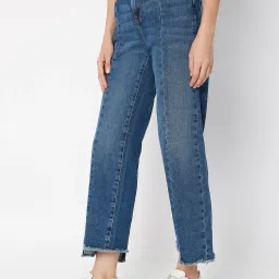 Vero Moda Light Blue Distressed Jeans image 3