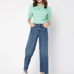 Vero Moda Light Blue Distressed Jeans image 4