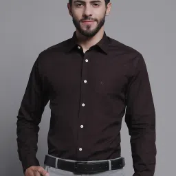 Cantabil Wine Regular Fit Shirt image 1