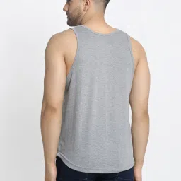 Friskers Multi Cotton Slim Fit Printed Gym Vest - Pack of 2 image 5