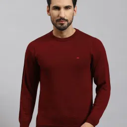 Monte Carlo Dark Maroon Regular Fit Pullover image 1