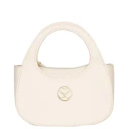 Sugarush Luciana White Solid Medium Handbag image 1