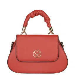 Sugarush Katrine Red Solid Medium Satchel Handbag image 1