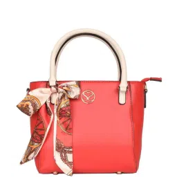 Sugarush Belkis Red Solid Medium Tote Handbag image 1