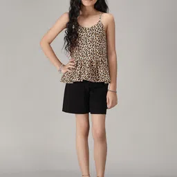 Unique Designers Animal Print Crepe Top-picture-48