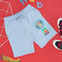 Pantaloons Junior Blue Cotton Printed Shorts-image-65