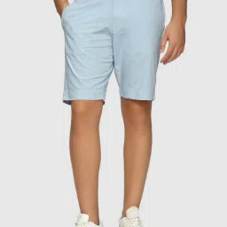 Bewakoof Sky Blue Regular Fit Shorts image 1