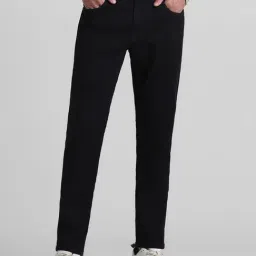 Jack & Jones Black Denim Cotton Slim Fit Jeans-picture-26