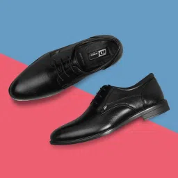 ID Men's Black Derby Shoes image 1