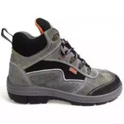 Double Duty Steel Toe Safety Shoes High Ankle PU Grey Size UK 7, DD-7086-picture-15