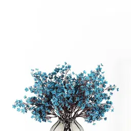 Dekorly Blue Plastic Artificial Flowers & Plants Without Pot image 2
