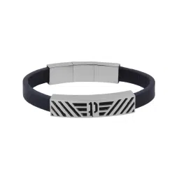 Police Silver-Plated Urban Rebel Lattitude Bracelet for Men image 1