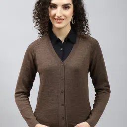 Monte Carlo Brown Textured Cardigan image 1