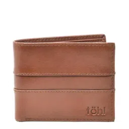 Tohl Volterra Tan Casual Leather Bi-Fold Wallet,Card Holder & Eyewear Case Set for Men image 2