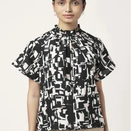 Annabelle by Pantaloons Black Printed Top image 1