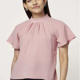 Annabelle by Pantaloons Dusty Pink Regular Fit Top image 1