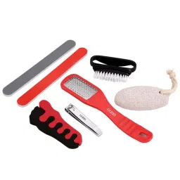 GUBB Pedicure Kit 7 In 1 - Nail Clipper, Pumice Stone, Nail Buffer, Nail Brush image 1