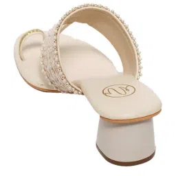 NR by Nidhi Rathi Women's Peach Toe Ring Sandals image 5