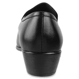 Metro Men's Black Formal Loafers image 5