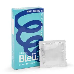 Bleu Spiral Condoms for Men, Unique Shaped Head for Enhanced Stimulation, Improved Experience, Vegan & Odourless - 8 Condoms-picture-12
