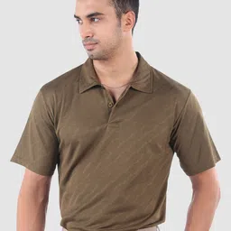 Beyoung Self Design Polo Collar T-shirt-picture-24